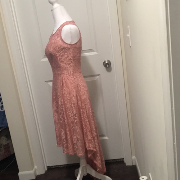Mauve BBX Lephsnt Dress. High front low back dress. - Picture 2 of 8